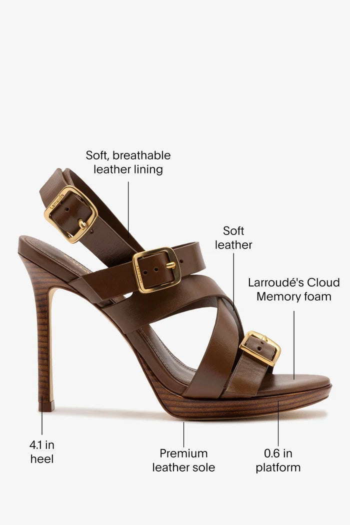 Patti Sandal Burnt Umber Sandal Larroudé