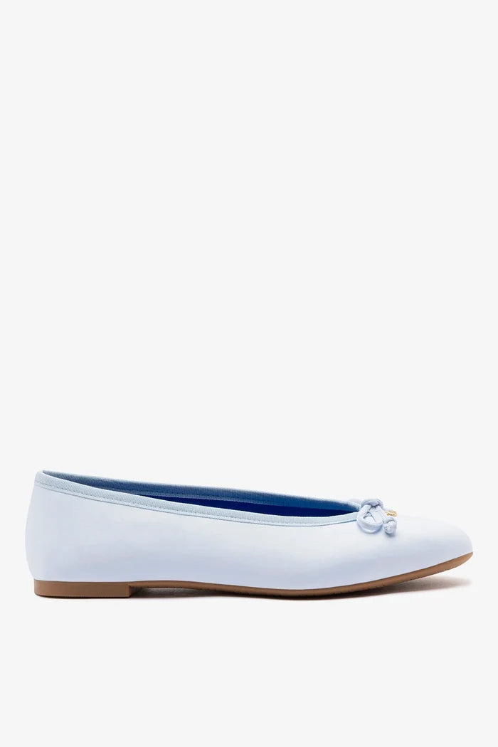 Pavlova Ballet Flat Powder Blue Satin Ballet Larroudé