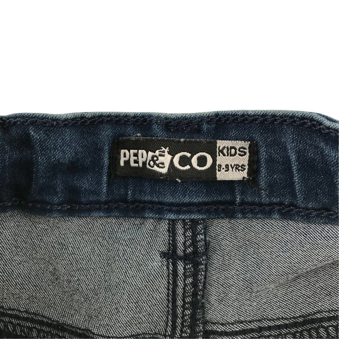 Pep&Co 9-10 years dark blue jeans cotton polyester elastane