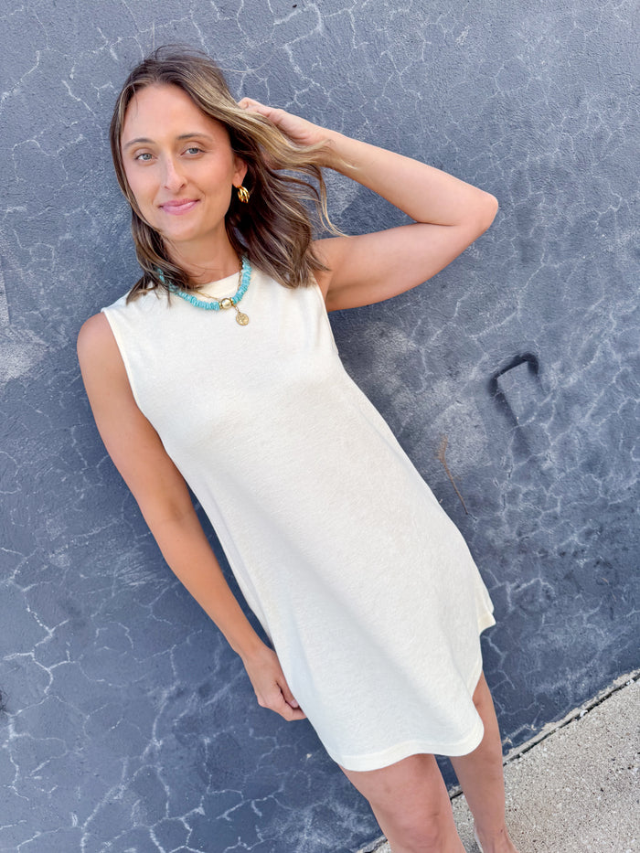 Cozy Co Perfect Yellow Sleeveless Dress – women's dress