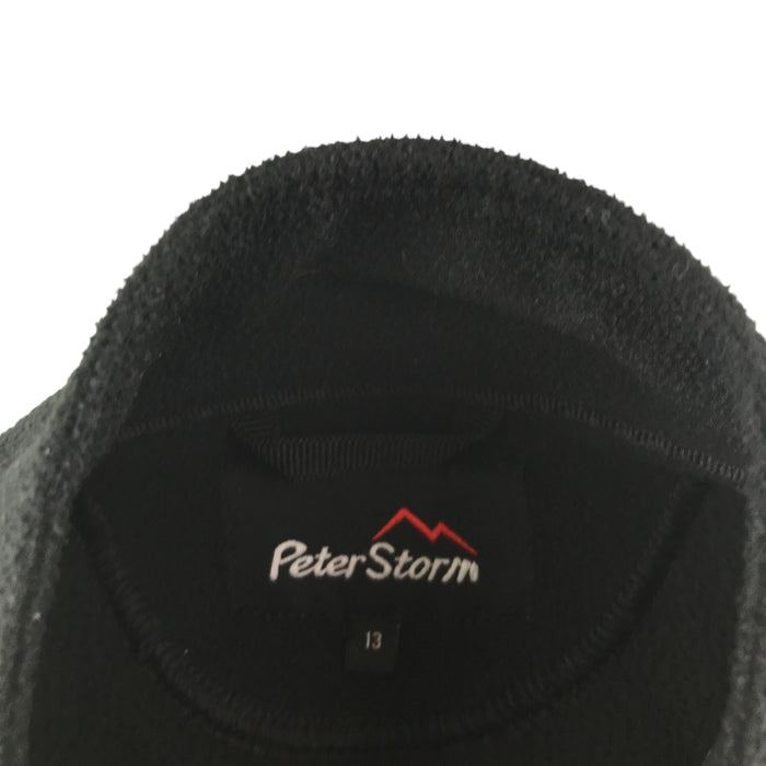 Peter Storm 12-13 years black quarter zip fleece