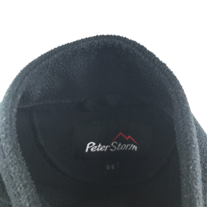 Peter Storm 5-6 years black quarter zip fleece
