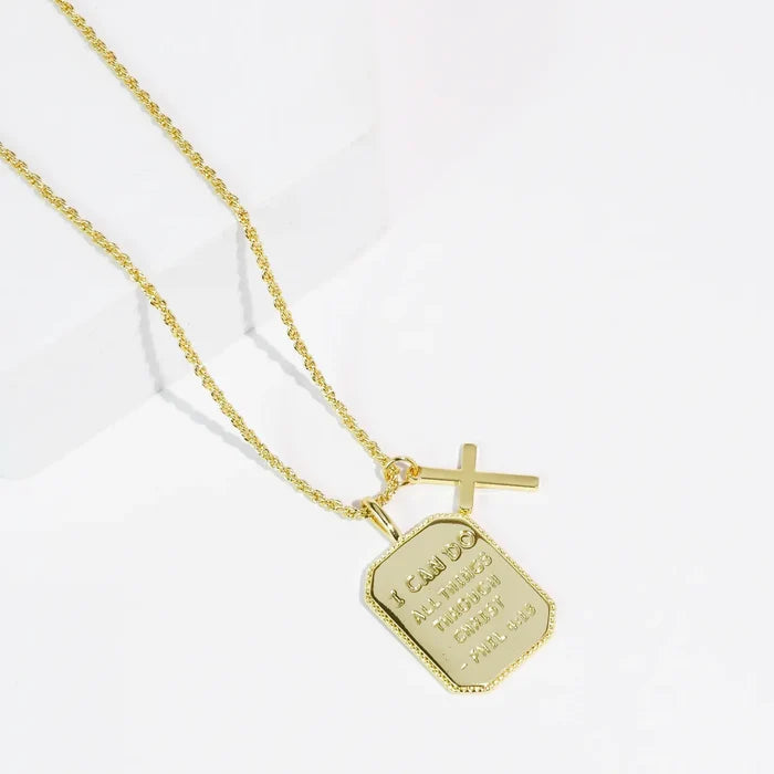 Treasure Jewels Philippians 4:13 Necklace – women's jewelry - necklace