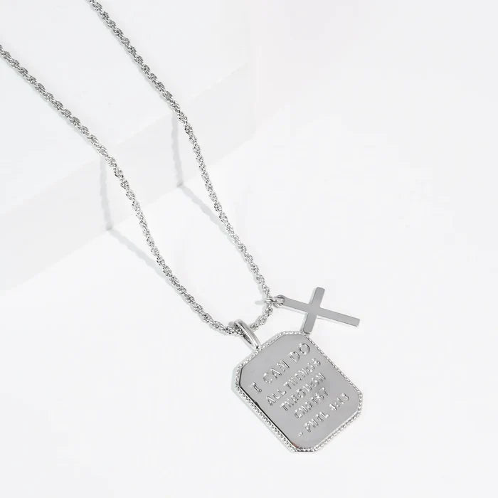 Treasure Jewels Philippians 4:13 Necklace – women's jewelry - necklace