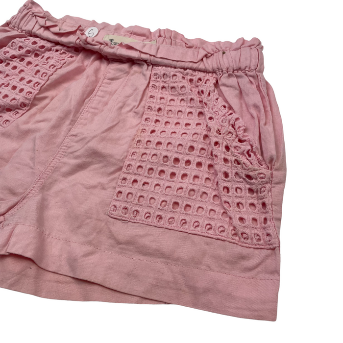 Pink 6 years pocket detail shorts