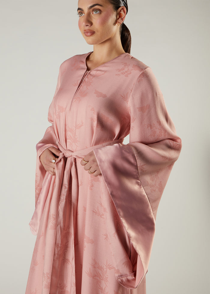 Pink Orient Abaya