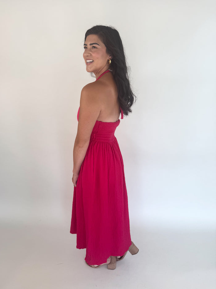 Piper Cranberry Dress
