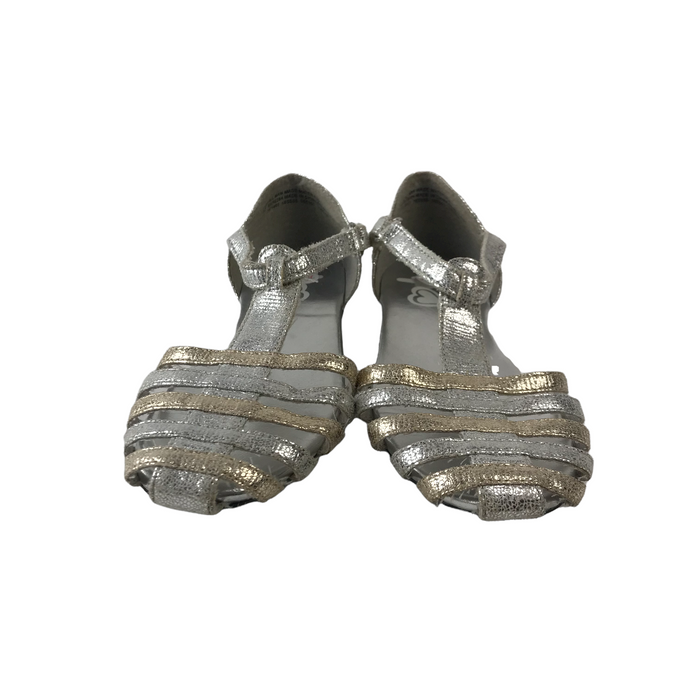Place size UK 12 (jr) silver sparkly sandals