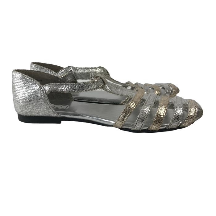 Place size UK 12 (jr) silver sparkly sandals