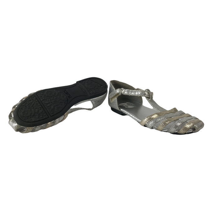 Place size UK 12 (jr) silver sparkly sandals