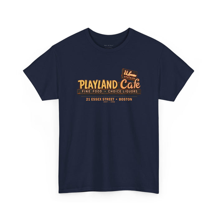 Playland Café Boston 1937–1998 Graphic T-Shirt | Historic LGBTQ Bar Tribute Tee