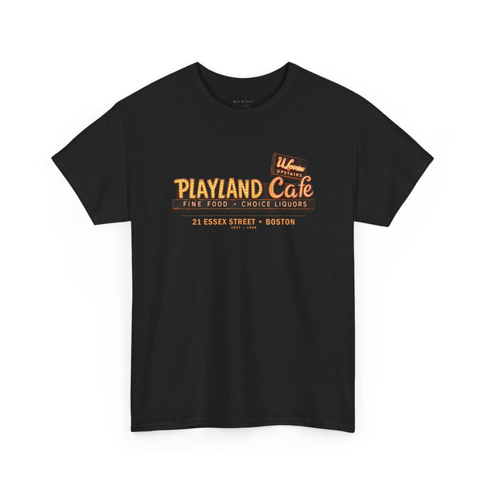 Playland Café Boston 1937–1998 Graphic T-Shirt | Historic LGBTQ Bar Tribute Tee
