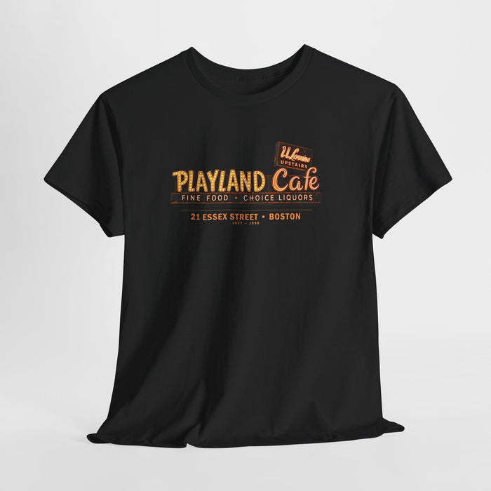 Playland Café Boston 1937–1998 Graphic T-Shirt | Historic LGBTQ Bar Tribute Tee