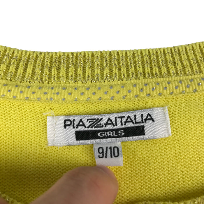 Plazaitalia 9-10 years yellow  knitwear cardigan