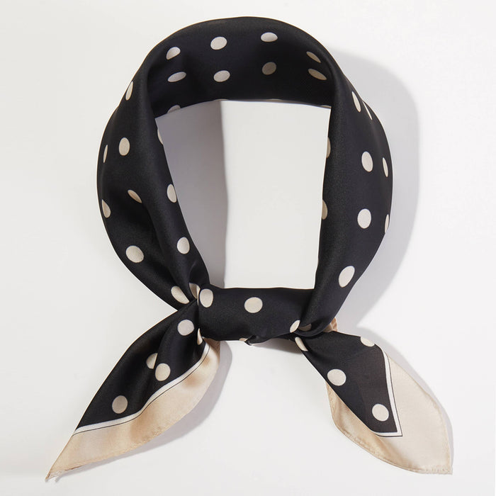 Polka Dots Print Silky Banda