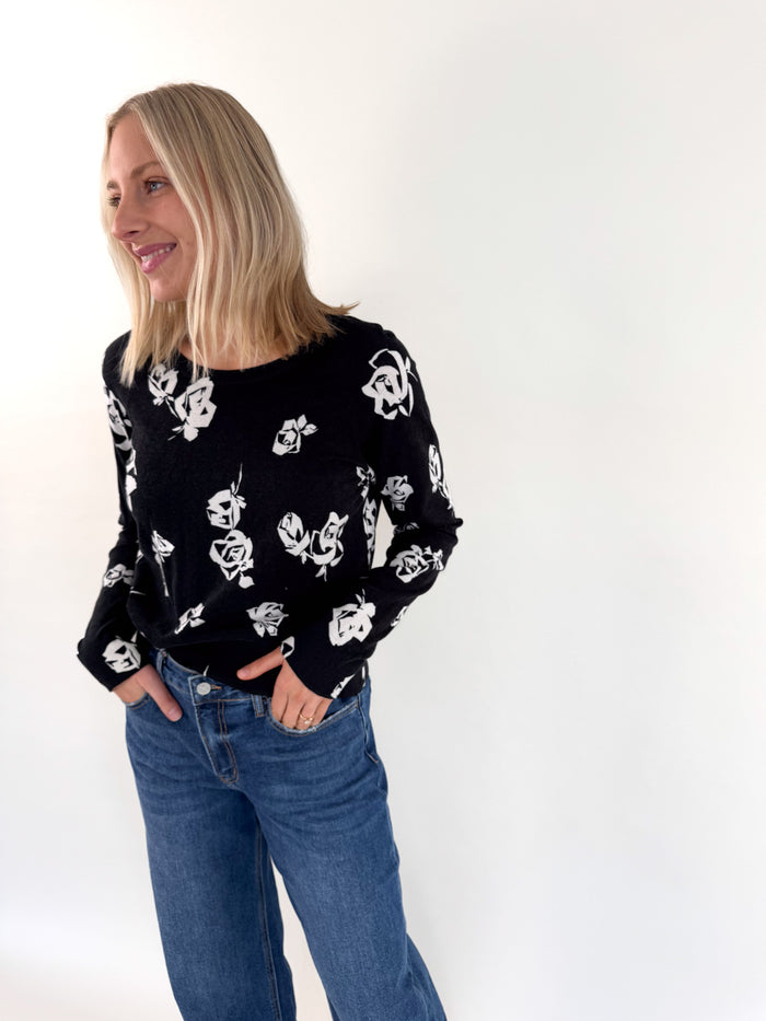 Pop of Floral All Day Sweater