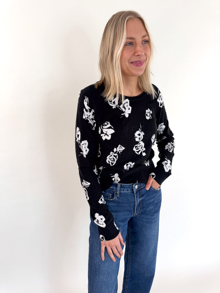 Pop of Floral All Day Sweater