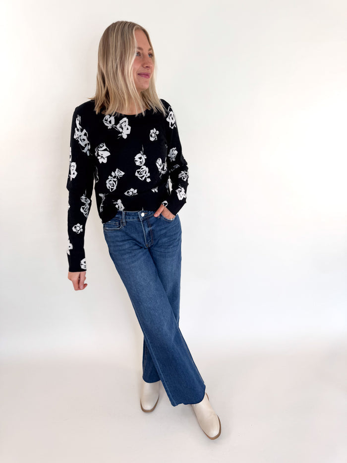 Pop of Floral All Day Sweater