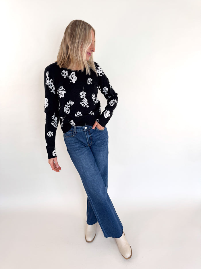 Pop of Floral All Day Sweater
