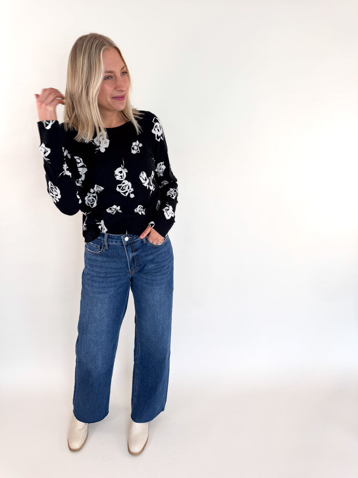 Pop of Floral All Day Sweater