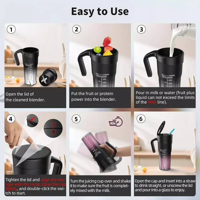 Portable Blender For Shakes And Smoothies