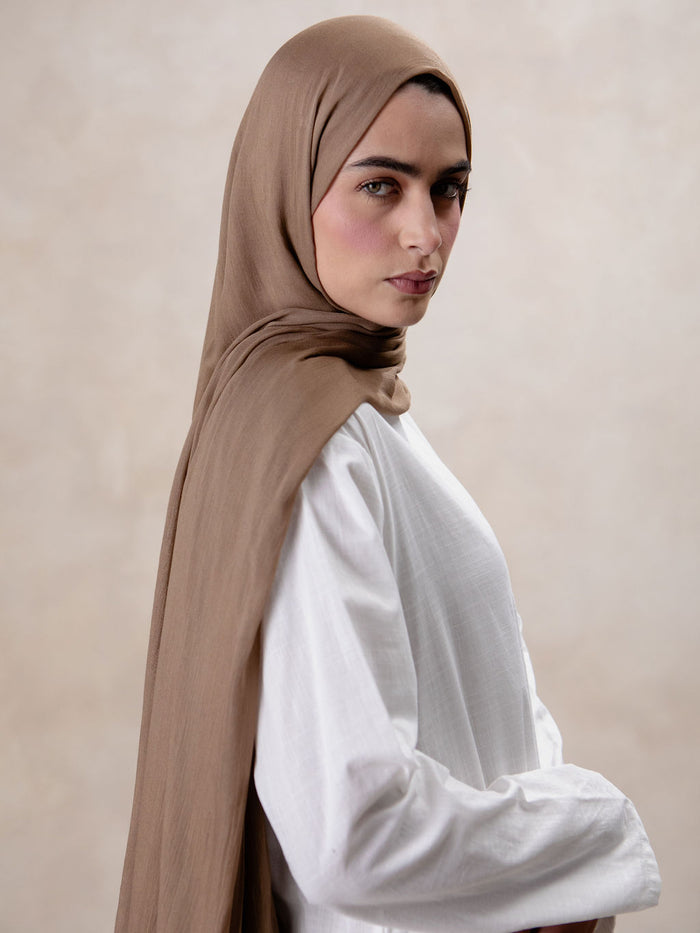 Premium Modal Hijab Cashew