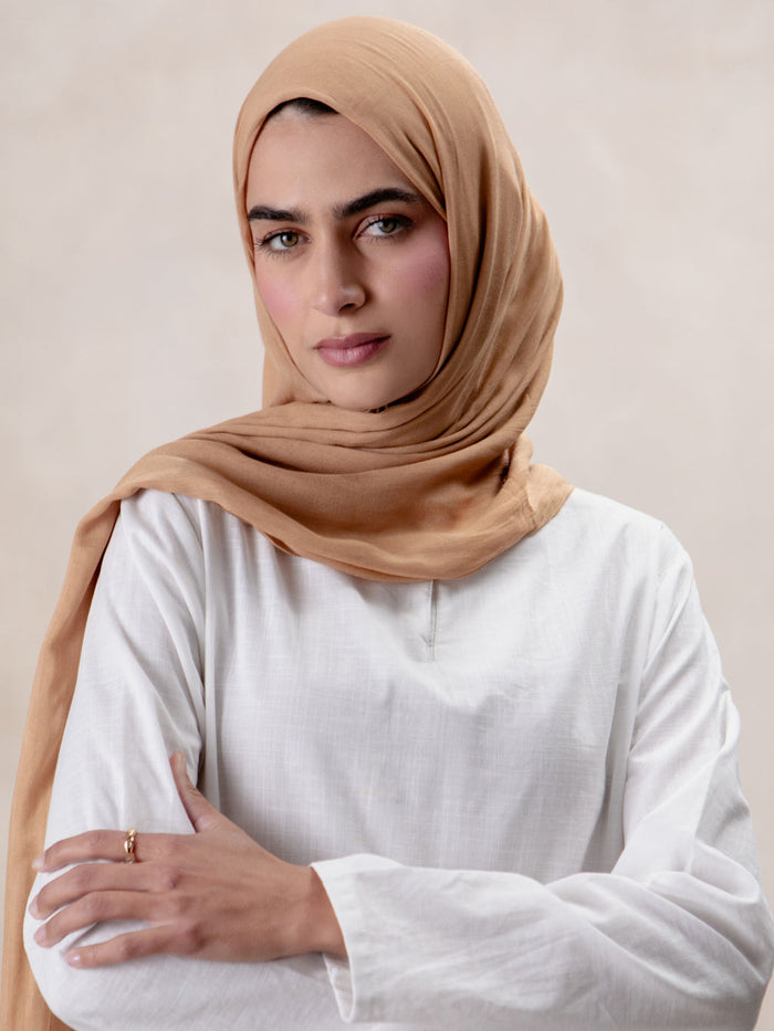 Premium Modal Hijab Coffee