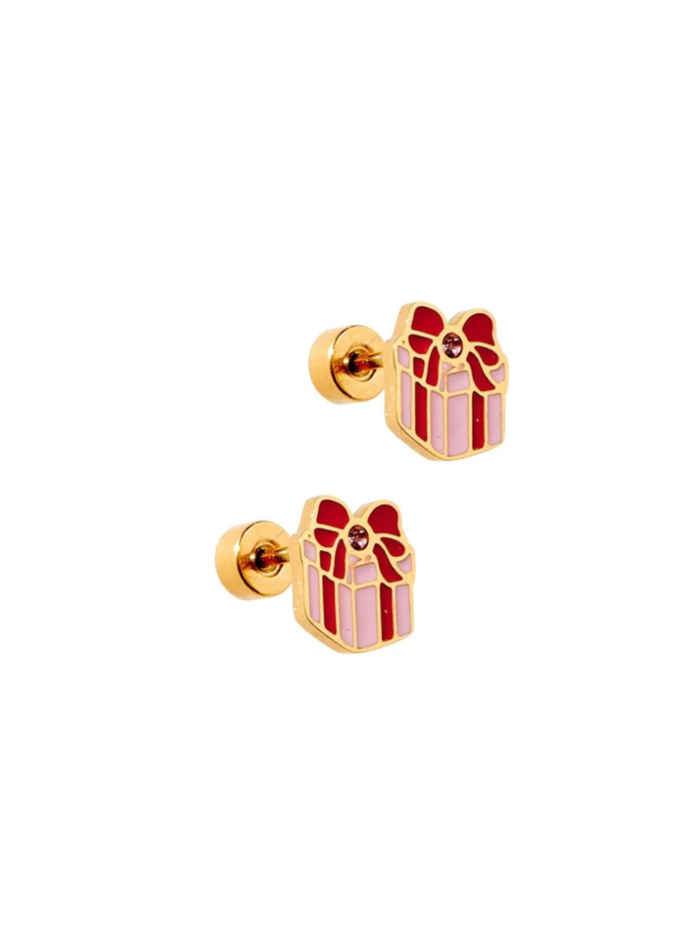 Present Stud Screwback Earring