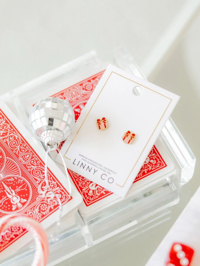 Present Stud Screwback Earring