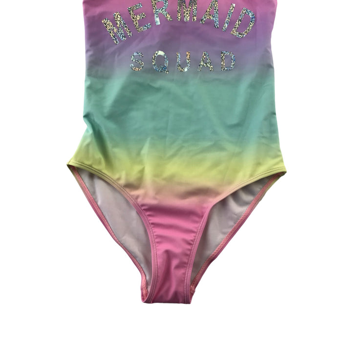 Primark 11-12 years multi-colour mermaid squad swimsuit