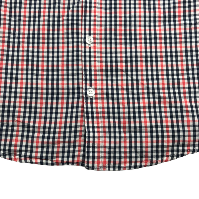 Primark 11 years red and navy checked short sleeve