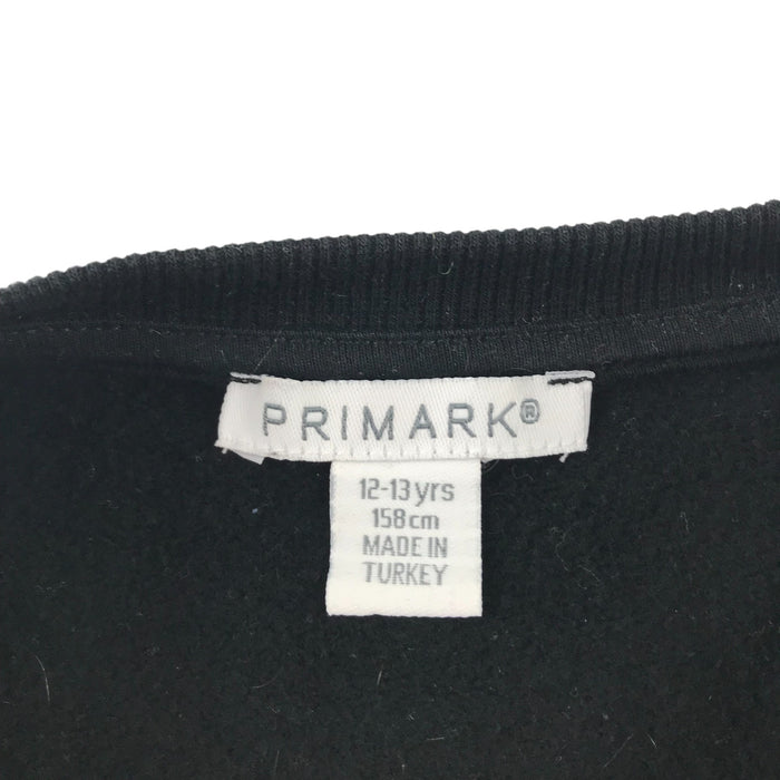 Primark 12 years black new york cropped cotton sweater