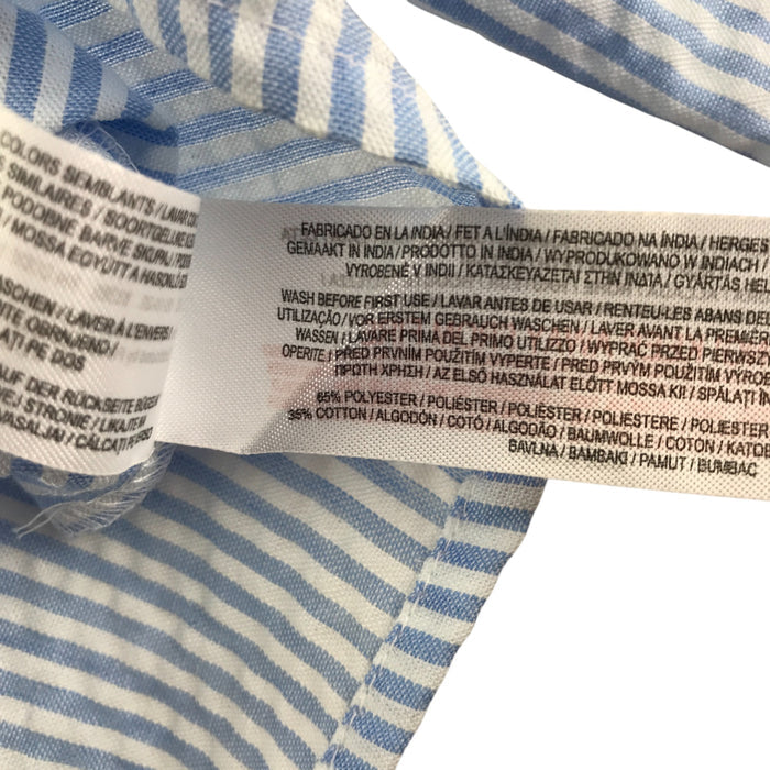Primark 4-5 years blue stripy flared blouse