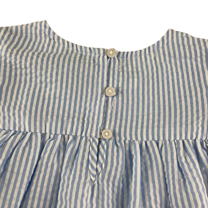 Primark 4-5 years blue stripy flared blouse