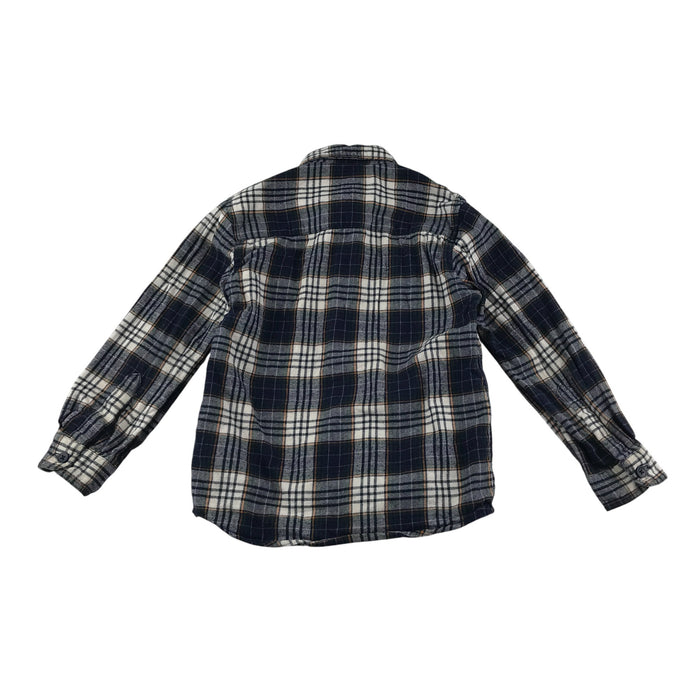 Primark 4-5 years navy and grey checked buttoned shirt