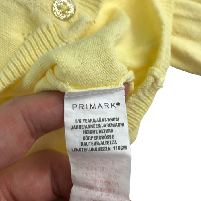 Primark 5-6 years yellow knitwear cardigan