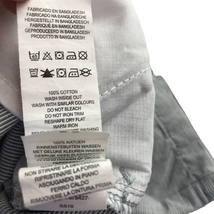 Primark 5 years blue stripeded chino style with belt cotton shorts
