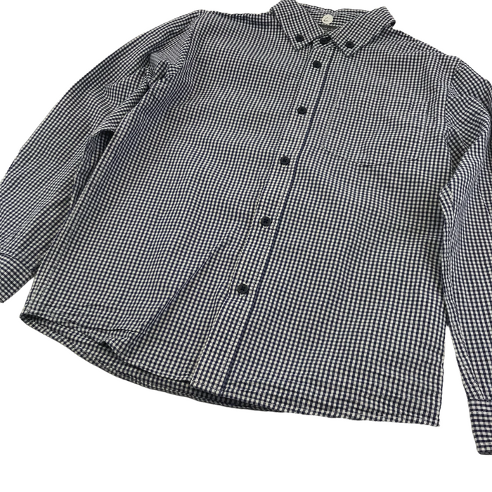 Primark 6 years navy and white checked shirt