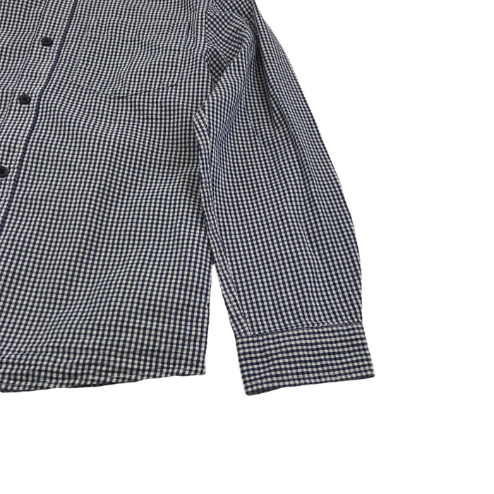 Primark 6 years navy and white checked shirt