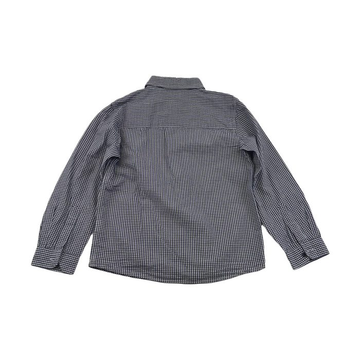 Primark 6 years navy and white checked shirt