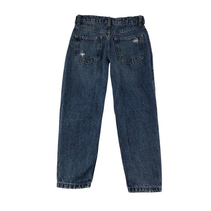Primark 7-8 year blue ripped knee mom style jeans
