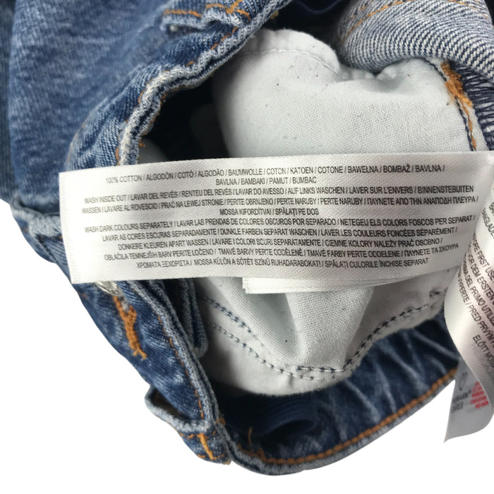 Primark 7-8 year blue ripped knee mom style jeans