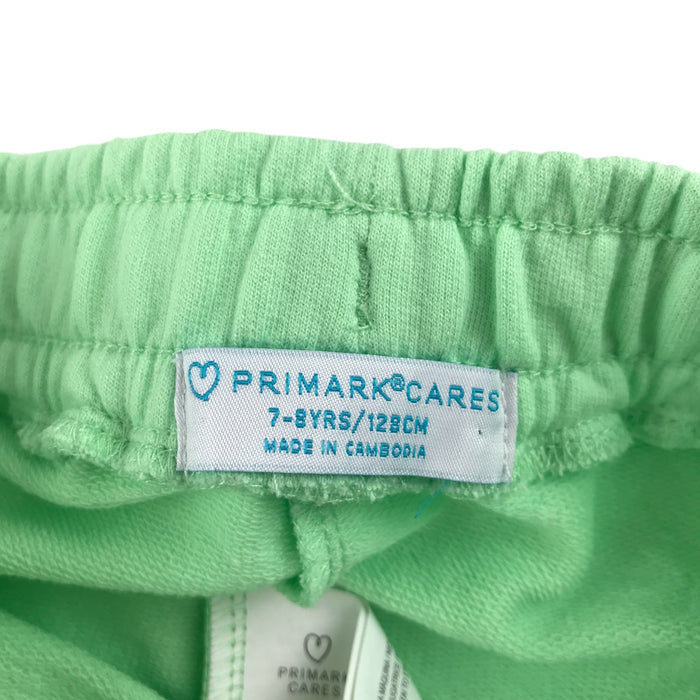 Primark 7-8 years light green jersey shorts