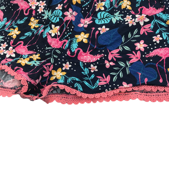 Primark 7-8 years navy blue floral flamingo shorts