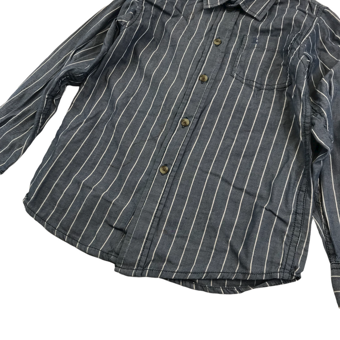 Primark 7 years blue and white striped shirt