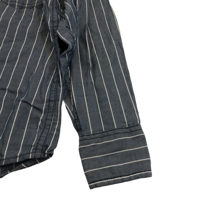 Primark 7 years blue and white striped shirt