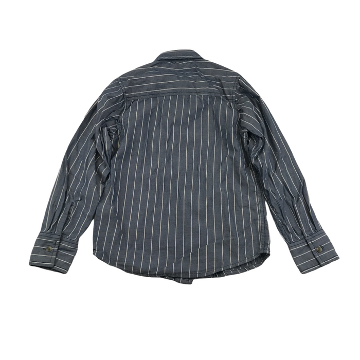 Primark 7 years blue and white striped shirt