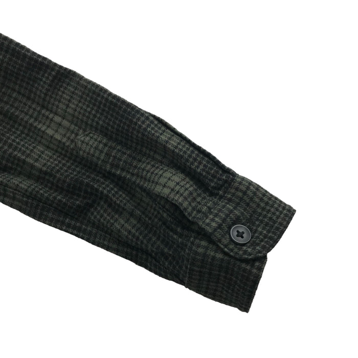 Primark 7 years khaki green checked buttoned cotton shirt