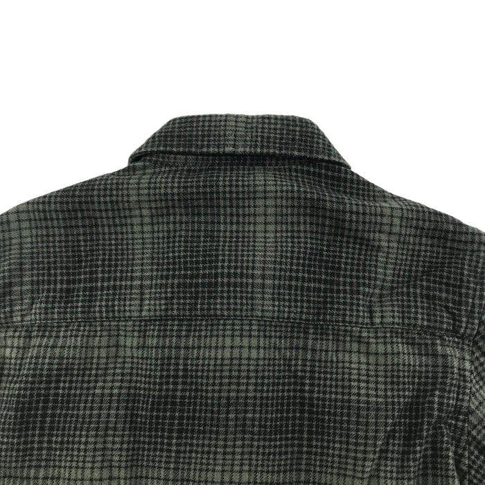 Primark 7 years khaki green checked buttoned cotton shirt