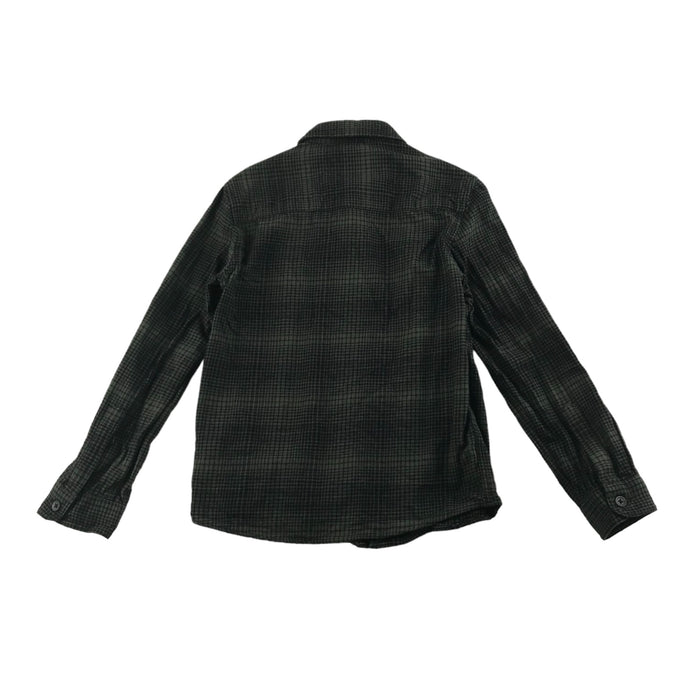 Primark 7 years khaki green checked buttoned cotton shirt